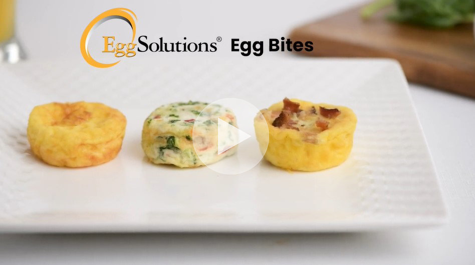 Egg Solutions Two Bit Egg Bites on a plate