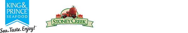 King and Prince Seafood logo and Stoney Creek Tomatoes Logo