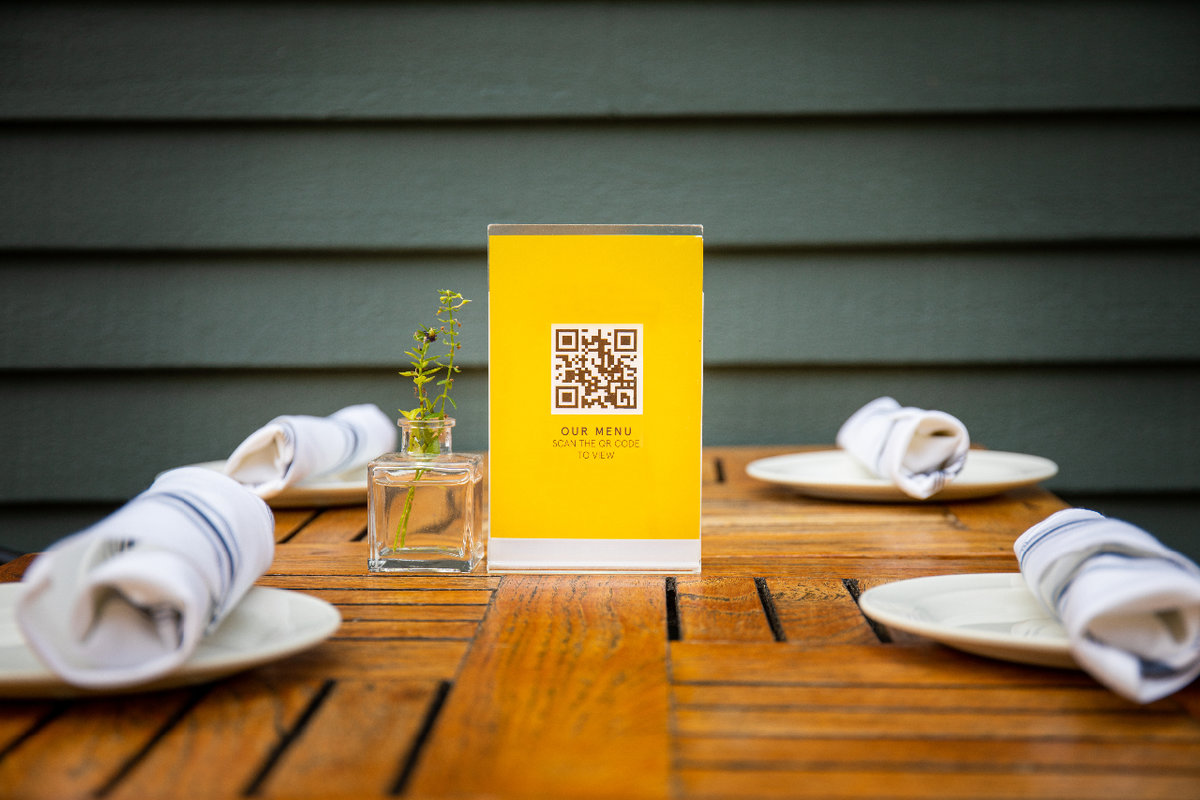 Photo of QR Code to scan for online menu