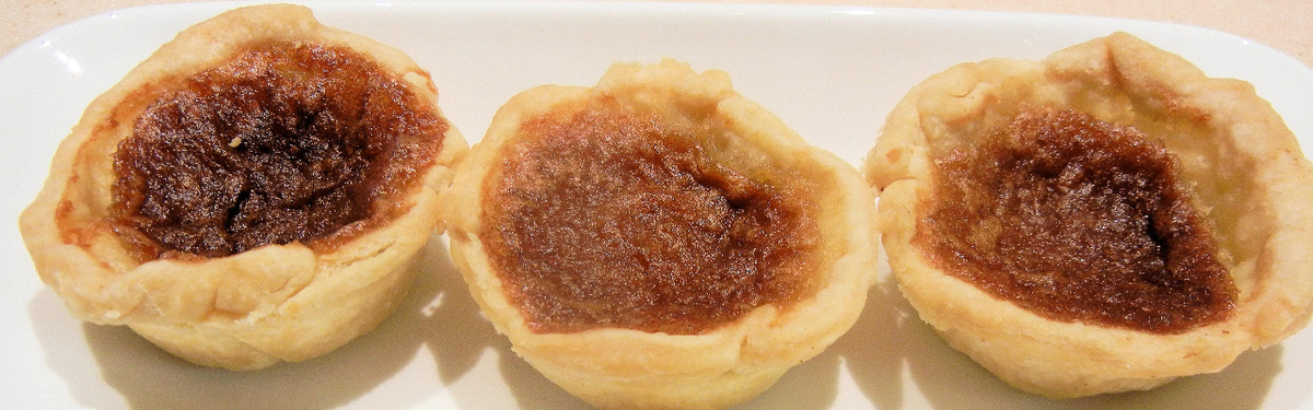 Three butter tarts