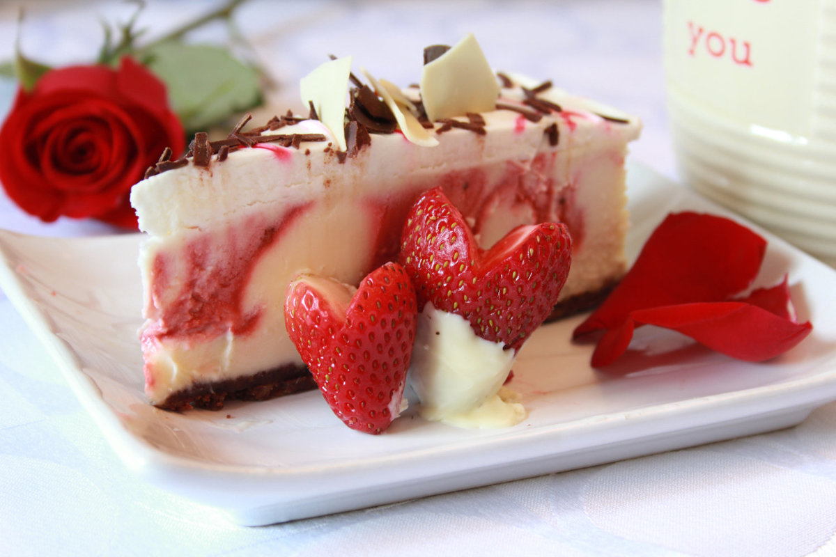 Wow Factor Strawberry Champagne Cheesecake
