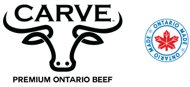 Carve Premium Ontario Beef and Ontario Made logo
