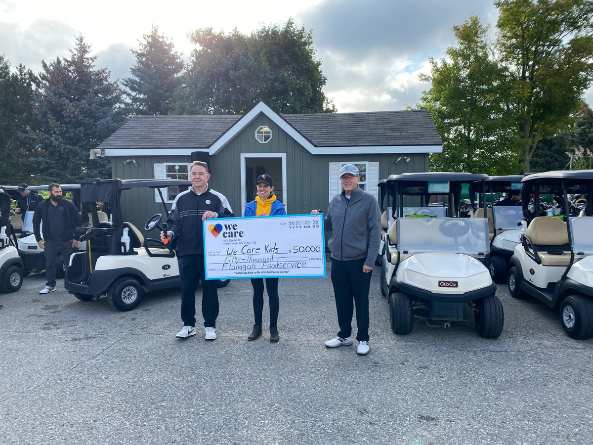 Cheque Presentation with Tina Rodrigue, Barry Reid and Dan Flanagan