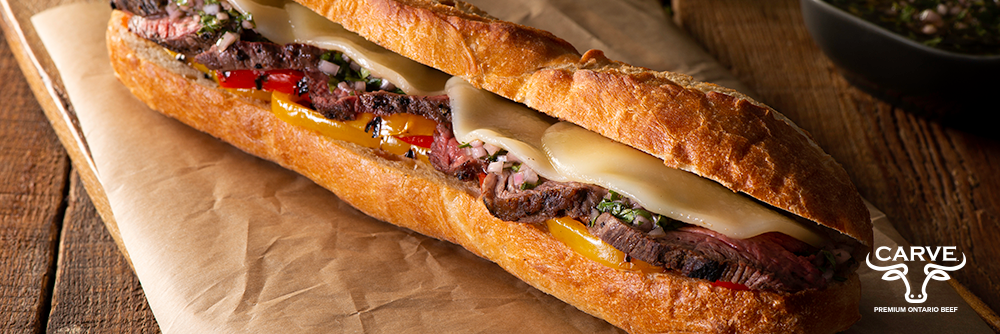 Carve Beef Argentinian Steak Sandwich Recipe Photo