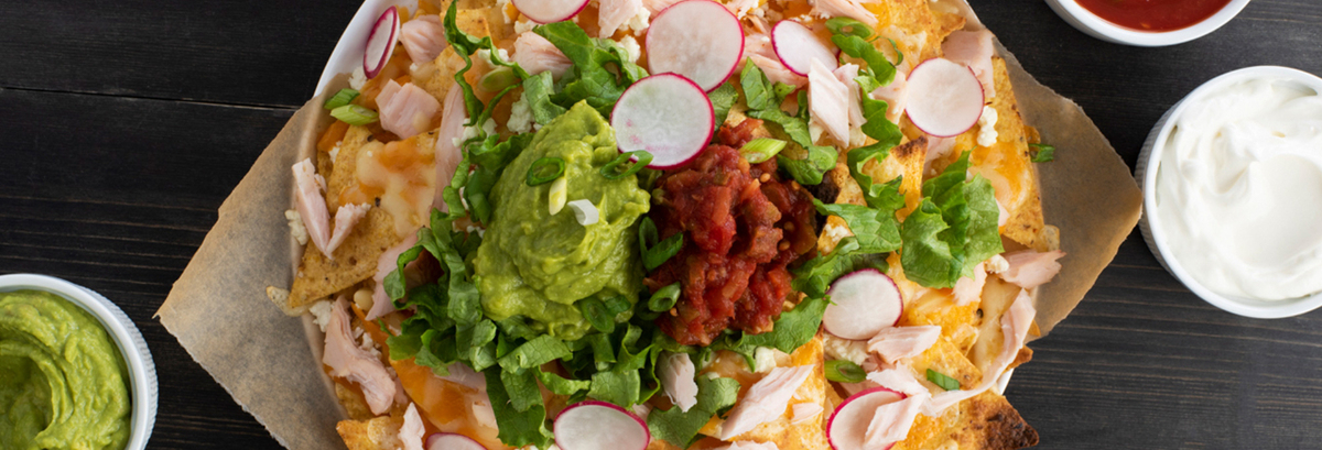 California Turkey Nachos with Goat Cheese Recipe 