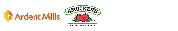 Ardent Mills logo and Smuckers Foodservice logo