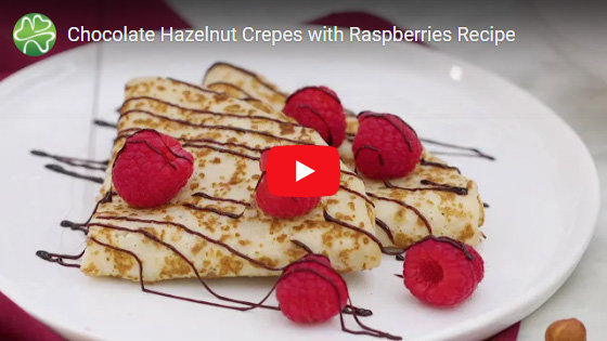 Chocolate hazelnut crepes YouTube thumbnail