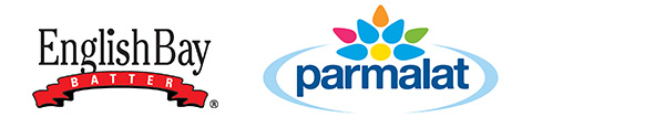 English Bay Batter and Parmalat logo
